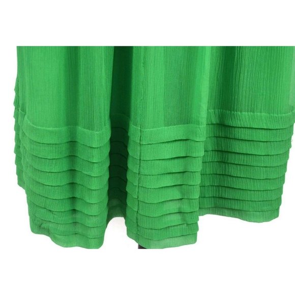 J Crew Emerald Green 100% Silk Strapless Dress - Picture 5 of 8